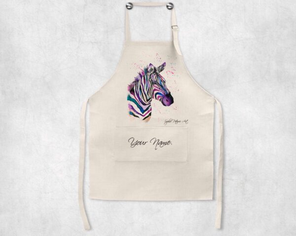 Personalised-Zoe-The-Zebra-Apron