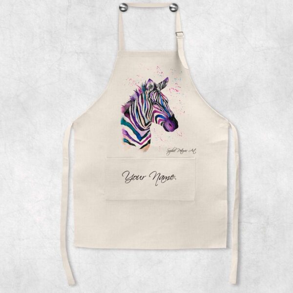 Personalised-Zoe-The-Zebra-Apron