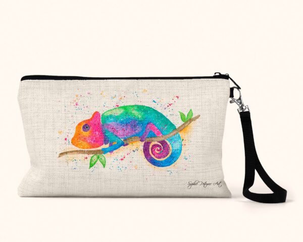 Colin The Chameleon Cosmetic Bag