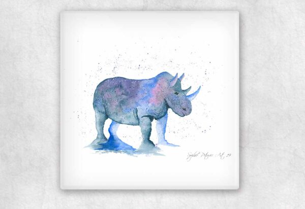 Rupert The Rhino Glass Coasters - Image 2