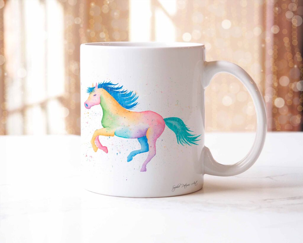 Rainbow Horse Mug