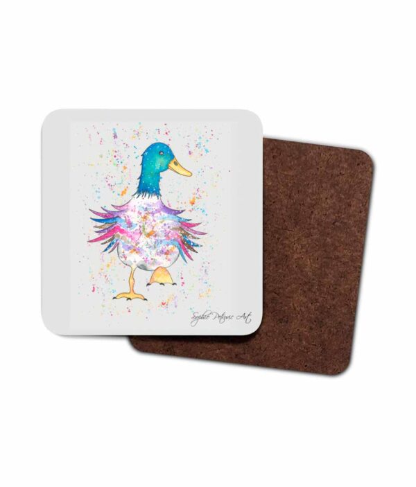 Dave The Duck Hardboard Coaster
