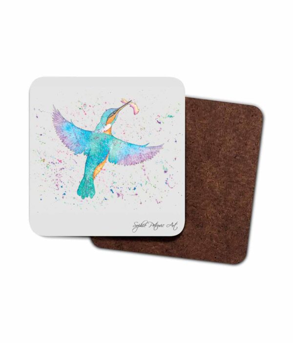 Kingfisher Hardboard Coaster