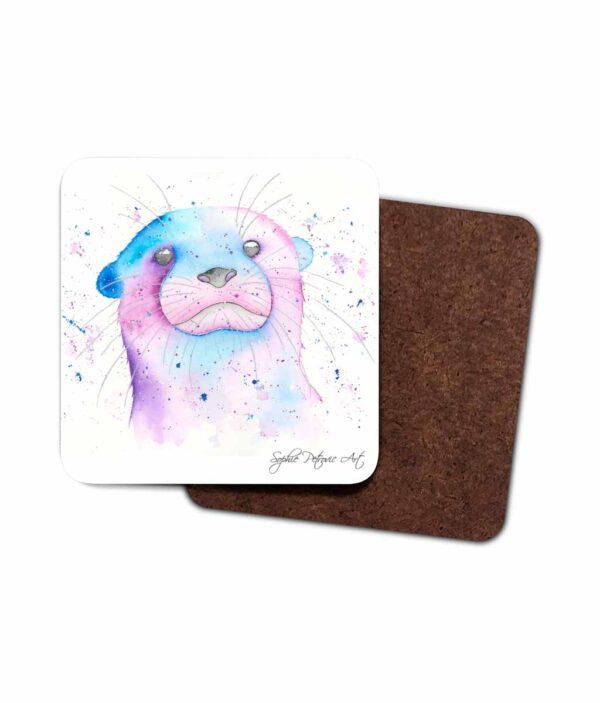 Lottie The Otter Hardboard Coaster