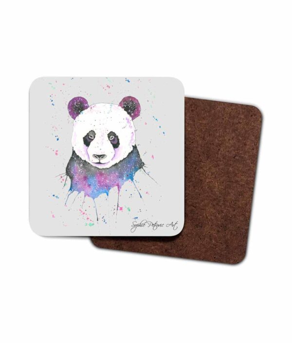Polly The Panda Hardboard Coaster