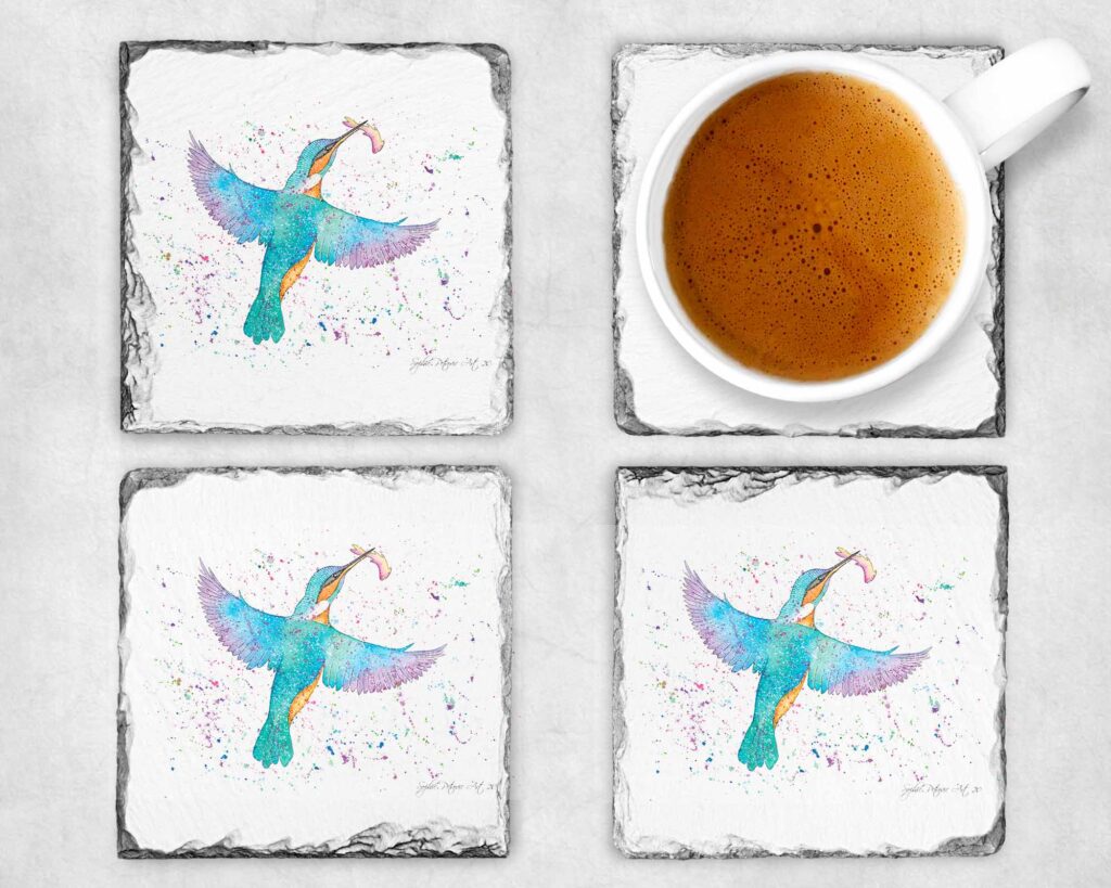 Kingfisher Slate Coasters