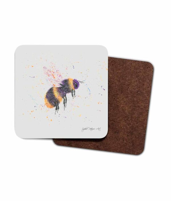 Bonnie The Bee Hardboard Coaster