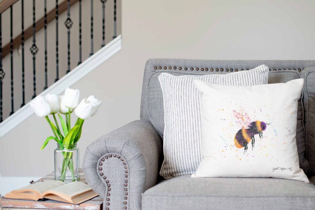 Bonnie The Bee Cushion Cover