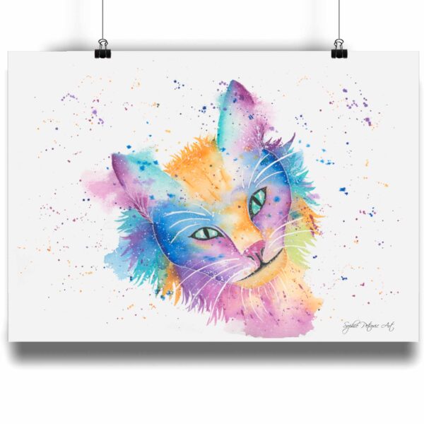 Colourful-Cat-Art-Print