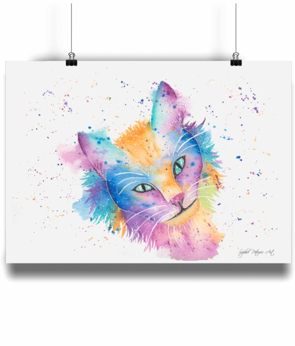 Colourful-Cat-Art-Print