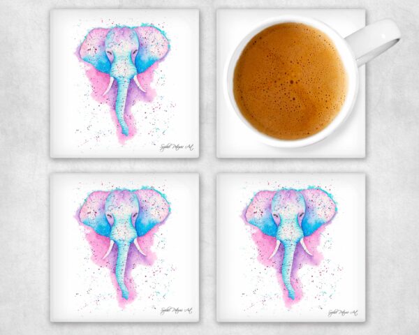 Original Elephant Glass Coasters