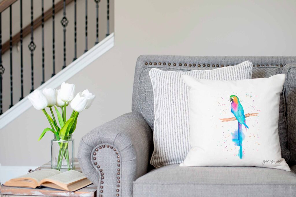 Pippa The Parrot Cushion Cover