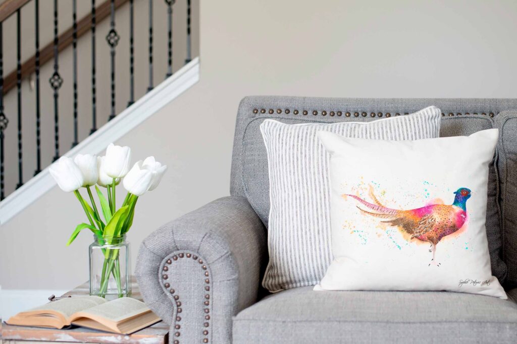 Phil The Pheasant Cushion Cover