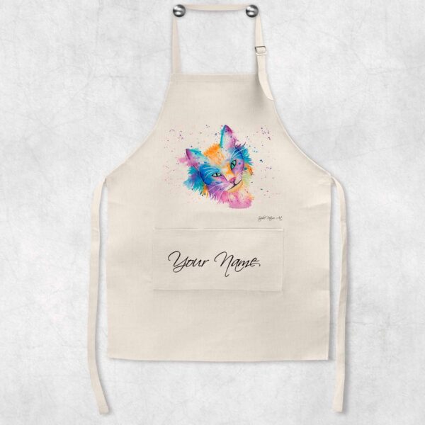 Personalised-Colourful-Cat-Apron