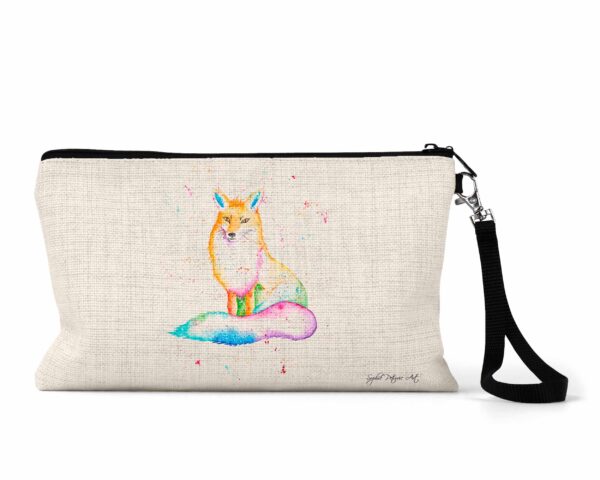 Sitting Fox Cosmetic Bag