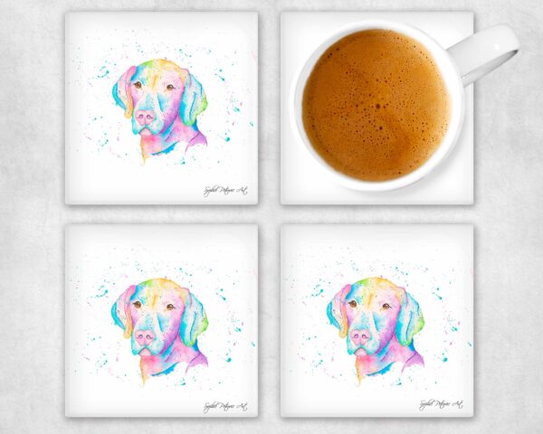 The Hungarian Pointer Glass Coasters