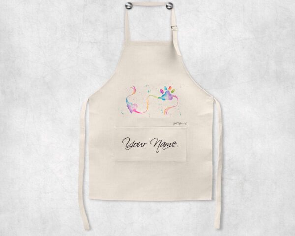 Personalised-Heart-And-Paw-Apron