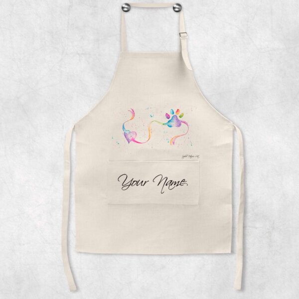 Personalised-Heart-And-Paw-Apron