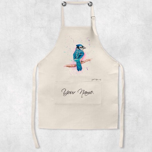 Personalised-Blue-Jay-Apron