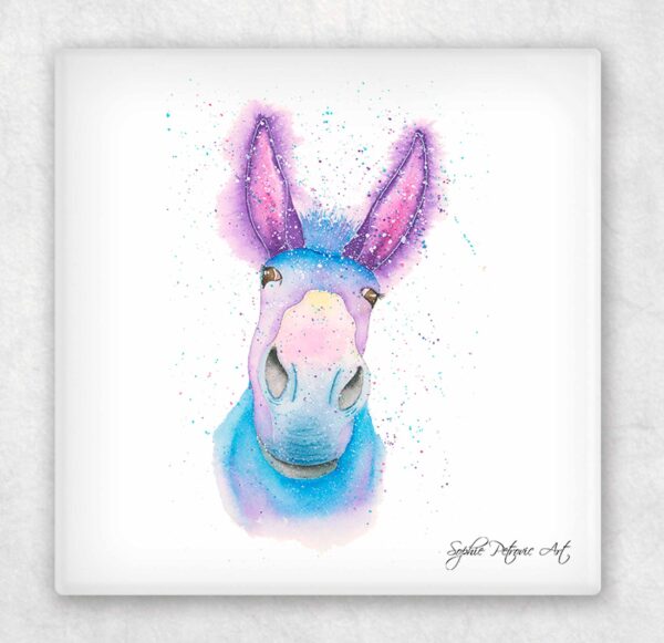 Derek The Donkey Glass Coasters - Image 2