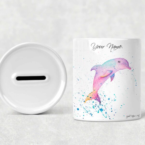 personalised-dolphin-money-box