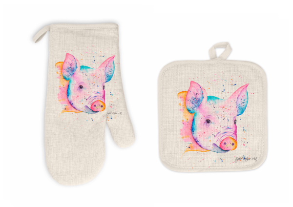 Oven Mitt/Pot Holder  Rosie The Pig