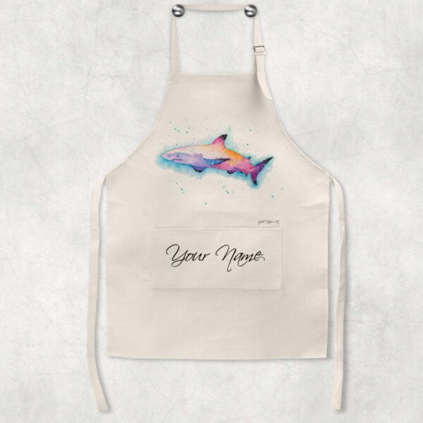 Personalised-Black-Tip-Reef-Shark-Apron