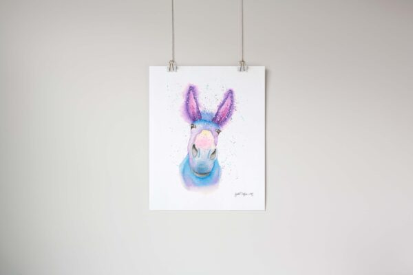 Derick The Donkey Art Print