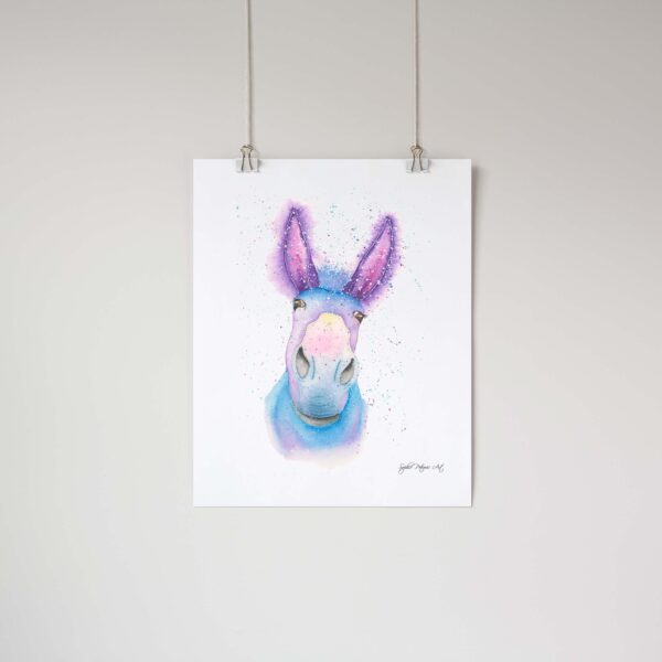 Derick The Donkey Art Print