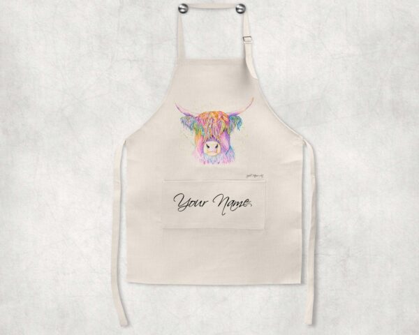 Personalised Highland-Cow-Apron