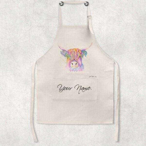 Personalised Highland-Cow-Apron