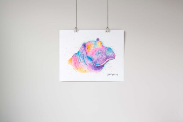 Henry The Hippo Art Print