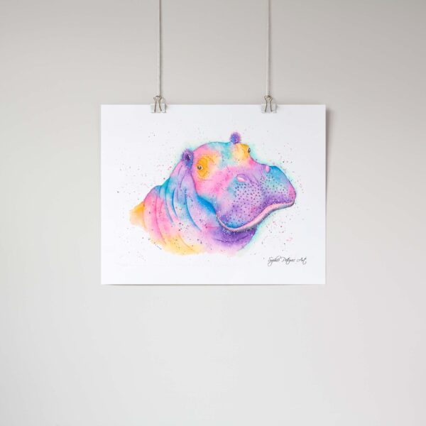 Henry The Hippo Art Print