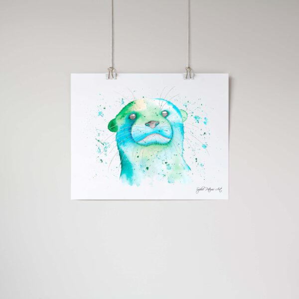 Oliver-The-Otter-Art-Print