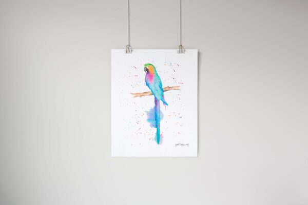 Pippa The Parrot Art Print