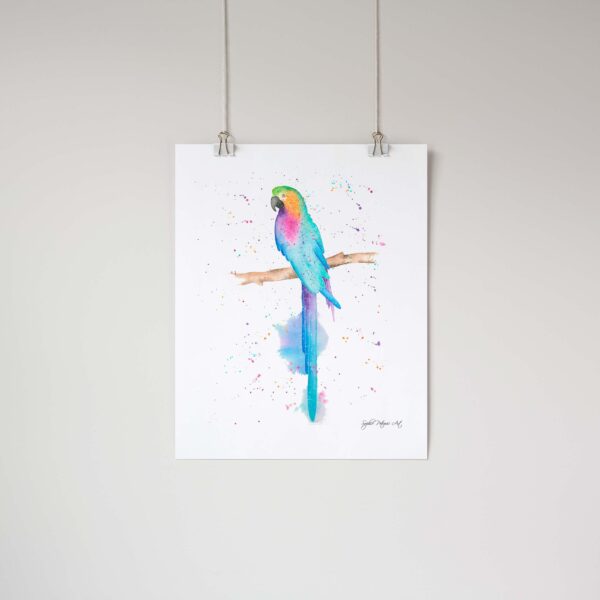 Pippa The Parrot Art Print