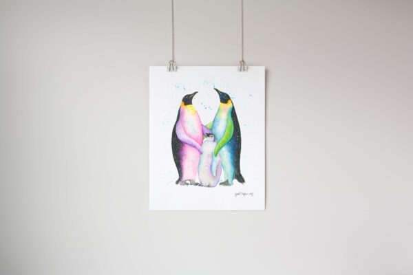 Penguin-Family-Art-Print