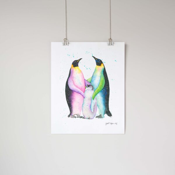 Penguin-Family-Art-Print