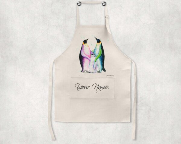 Personalised-Penguin-Family-Apron