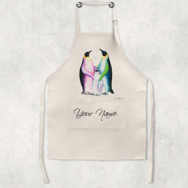 Personalised-Penguin-Family-Apron