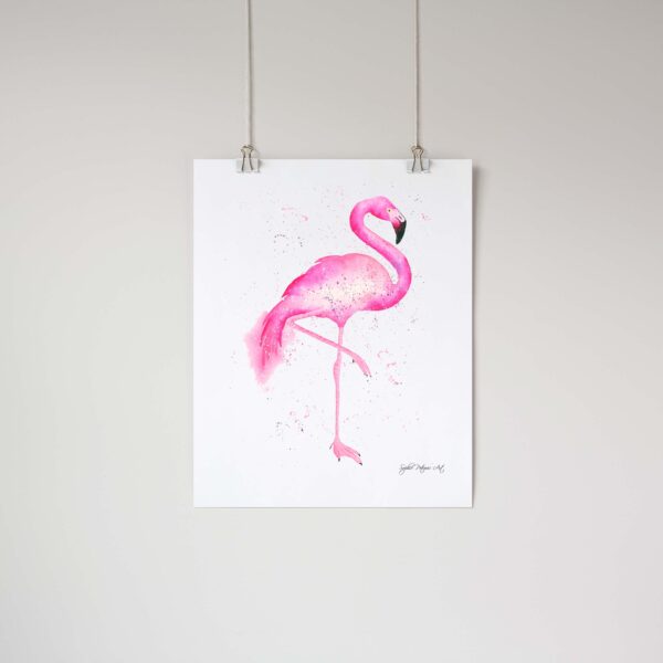 Pink-Flamingo-Art-Print