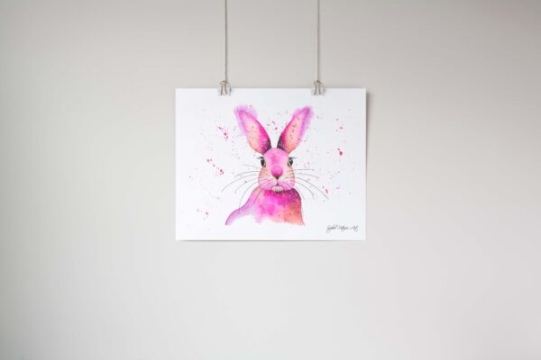 Pink-Rabbit-Art-Print