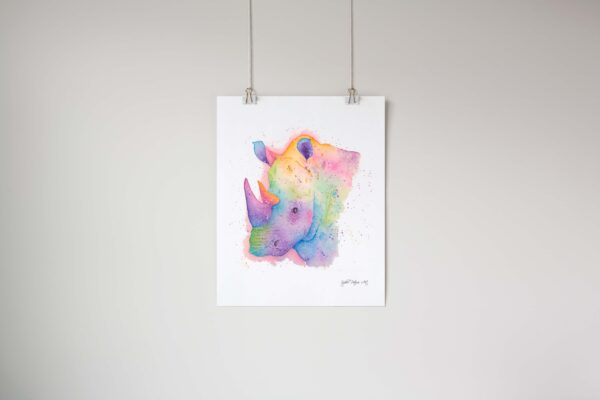 Rhino-Art-Print