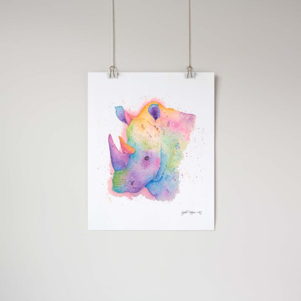 Rhino-Art-Print