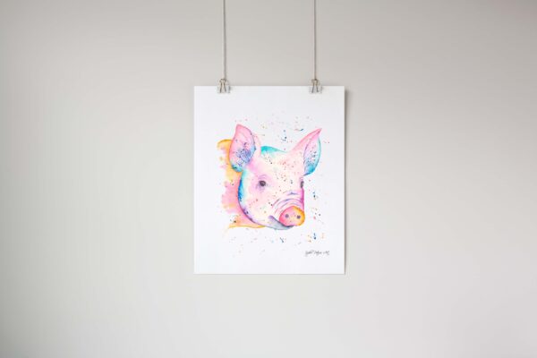 Rosie-The-Pig-Art-Print