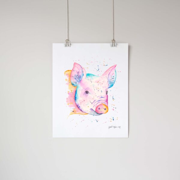 Rosie-The-Pig-Art-Print