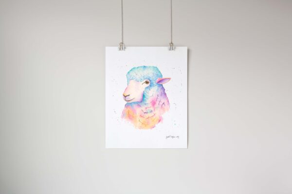 Sarah-The-Sheep-Art-Print