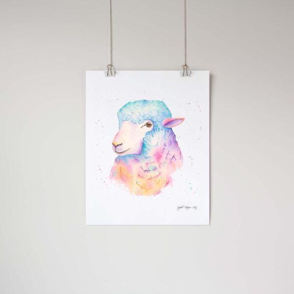 Sarah-The-Sheep-Art-Print