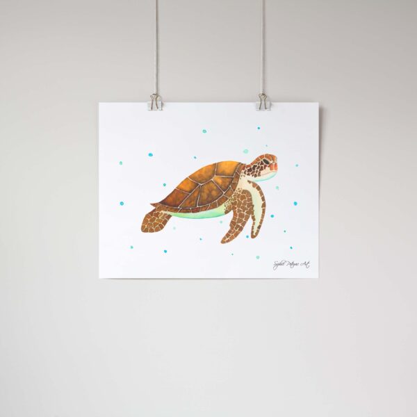 Tom-The-Turtle-Art-Print