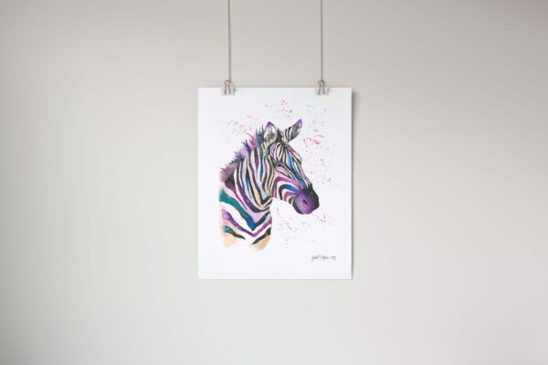 Zoe-The-Zebra-Art-Print